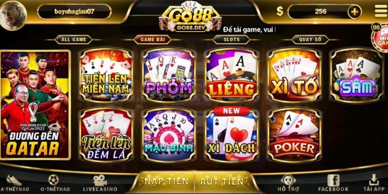 Giao diện game hiện đại